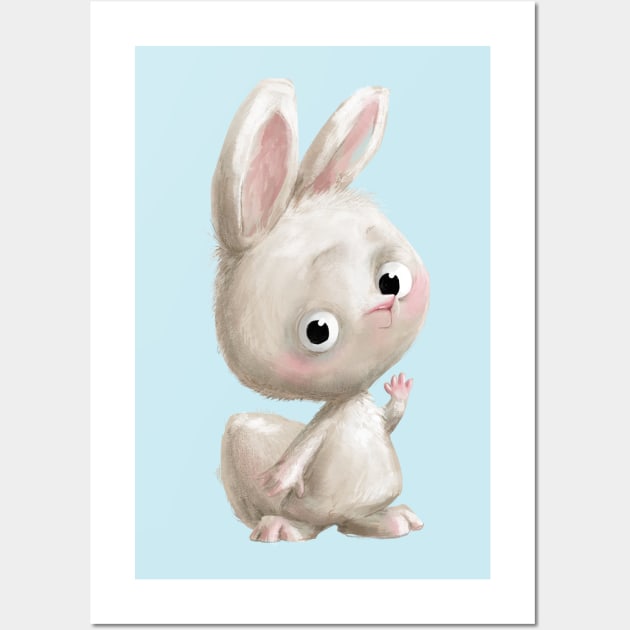 Bunny Love 5 Wall Art by EveFarb